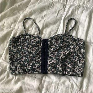 Floral cropped top